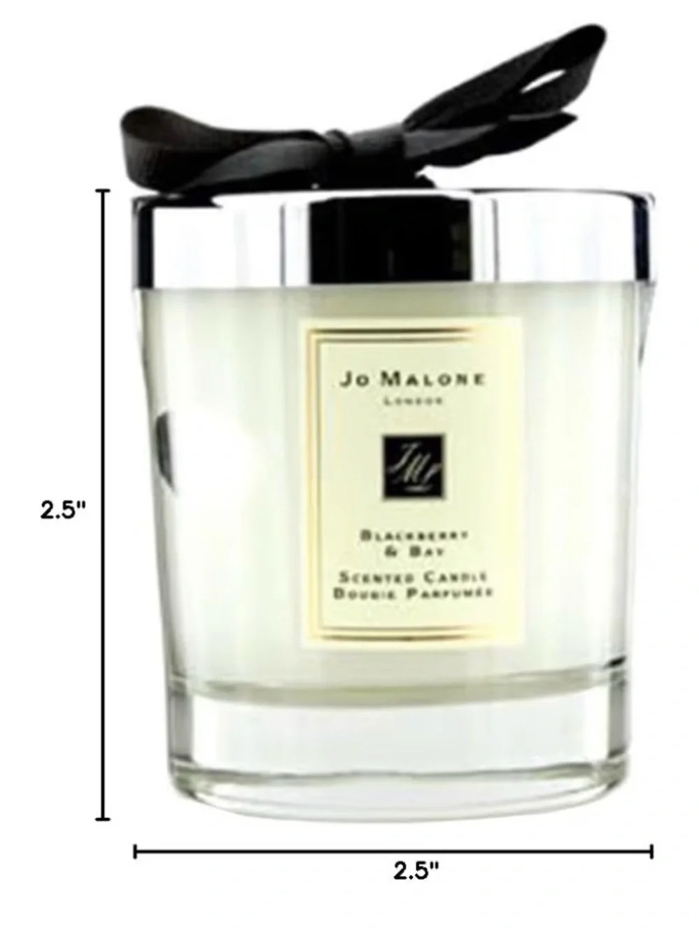 NWT Jo Malone London Blackberry & Bay Candle with Silver Lid 200g and 2.5”